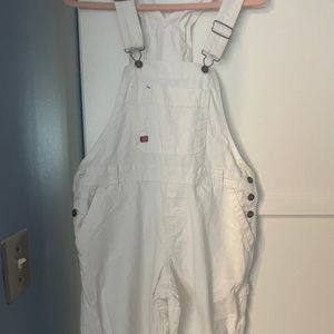White dickies bib overalls